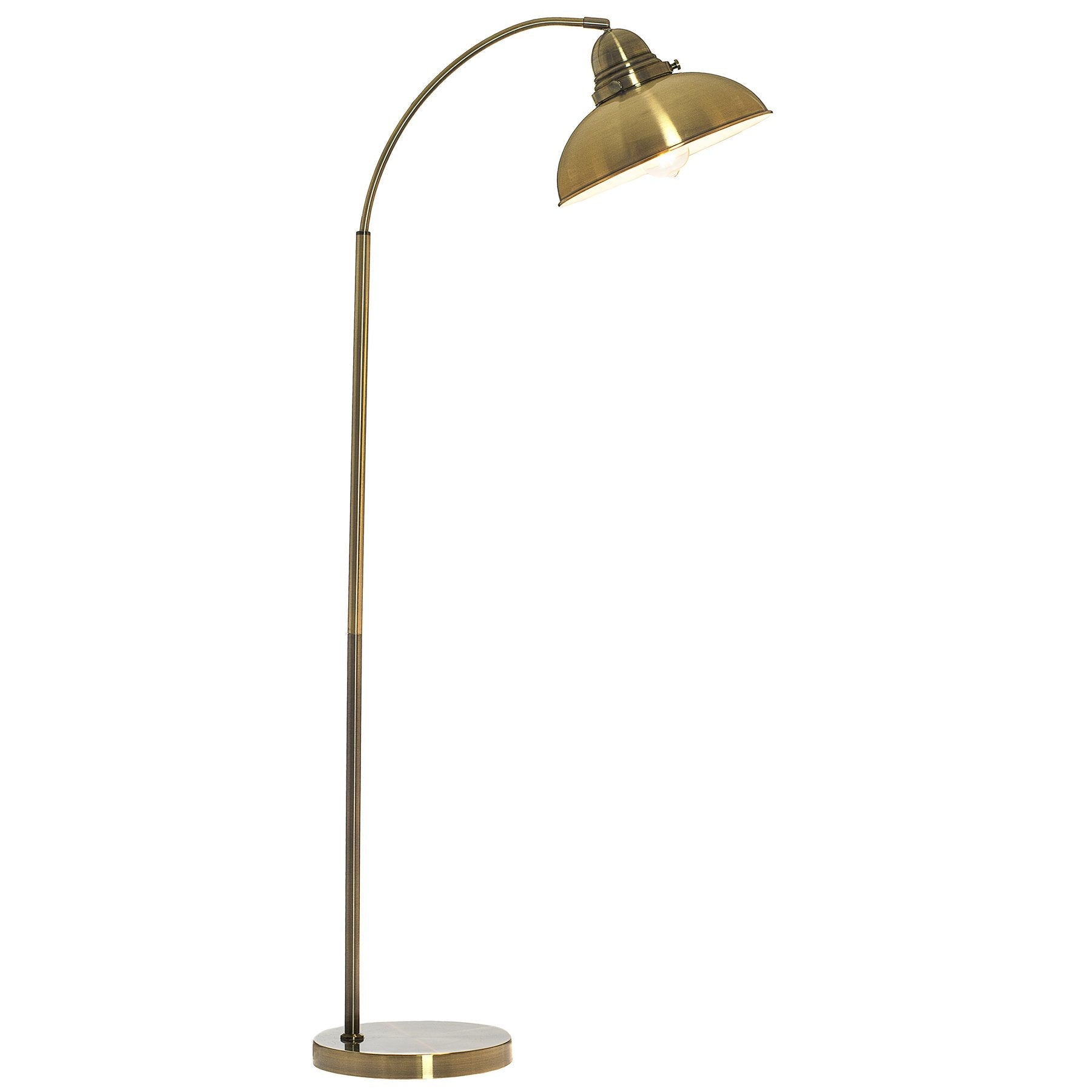 Manor Metal Floor Lamp - Weathered Brass