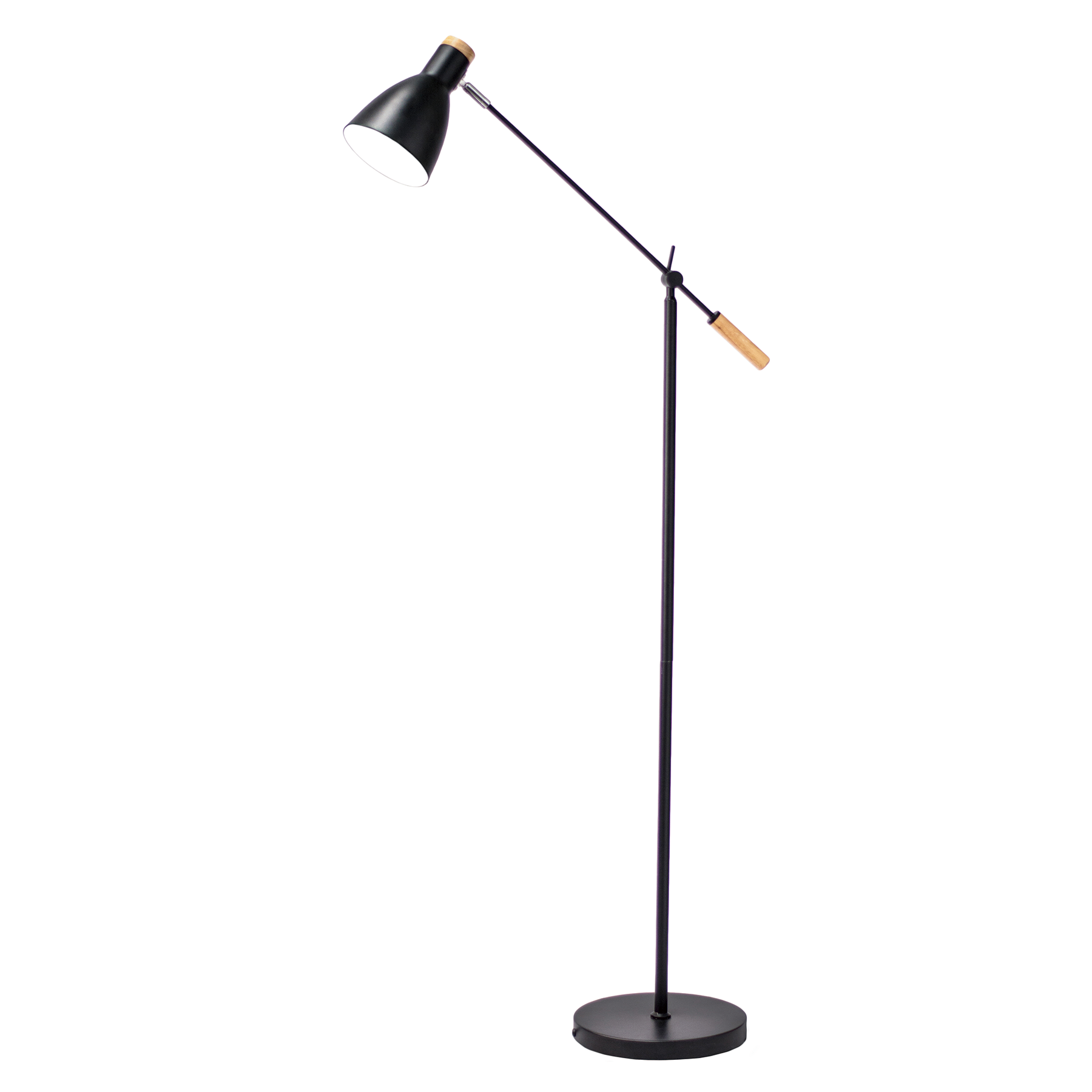 Scandinavian Adjustable Floor Lamp - Black