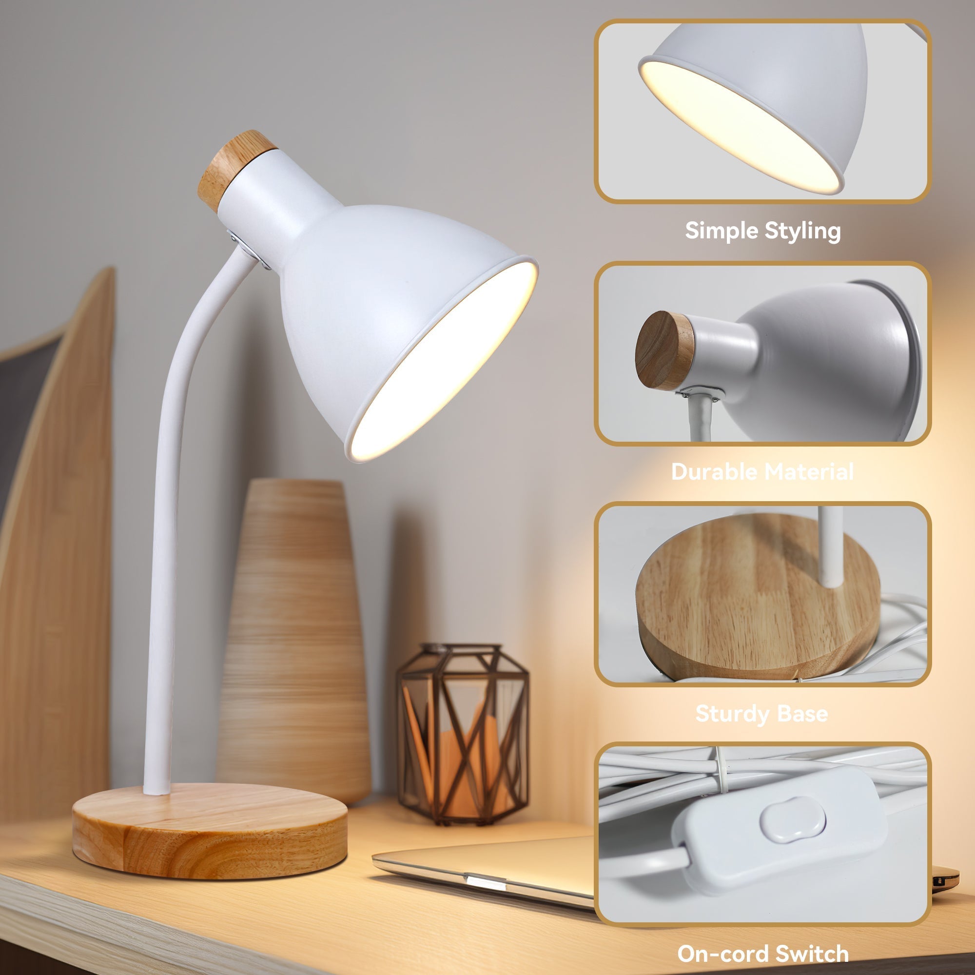 Merete Table Lamp - White
