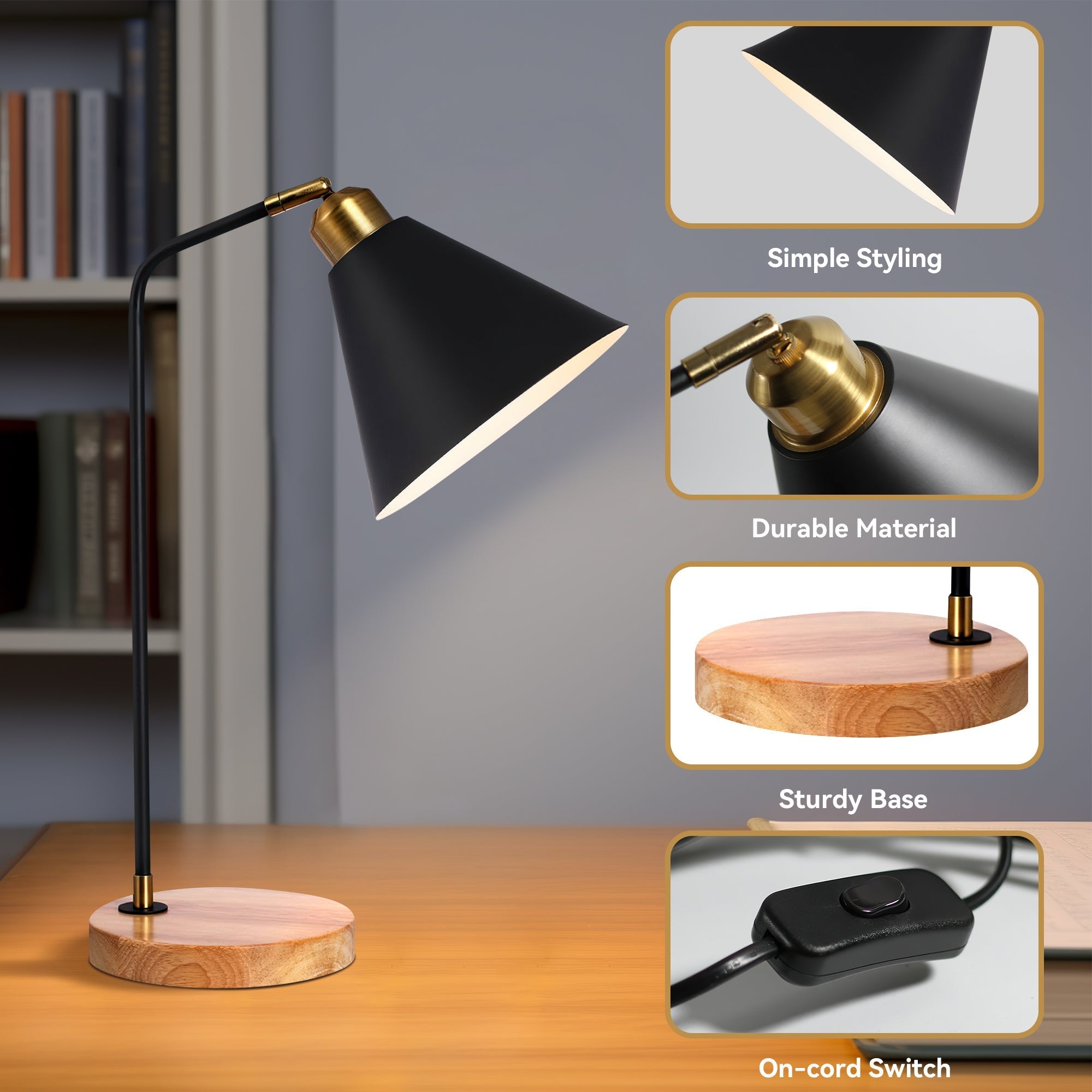 [Test] Aimee Table Lamp - Black (Copy)